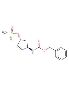 Astatech (1S,3S)-3-(((BENZYLOXY)CARBONYL)AMINO)CYCLOPENTYL METHANESULFONATE; 0.25G; Purity 95%; MDL-MFCD32661289